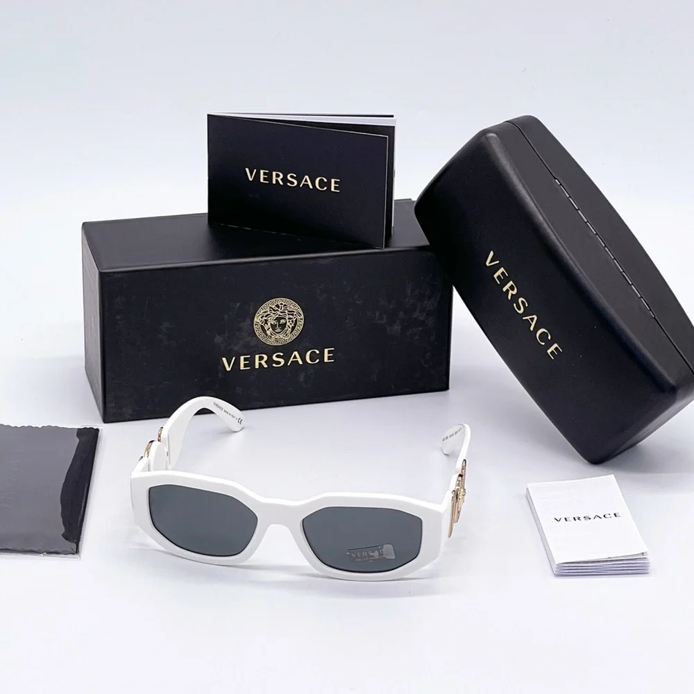 NEW VE4361 VERSACE MEDUSA VE 4361 401/87 WHITE SUNGLASSES MOD 4361